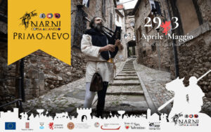 Cover - Workshop medievali corsa all'Anello - Uomo suona cornamusa